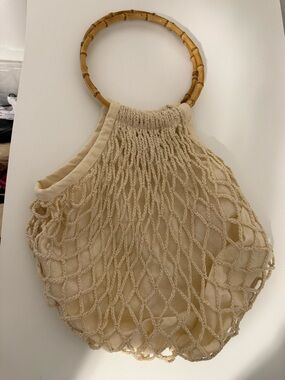 l*space Cream Canvas Tote Bag